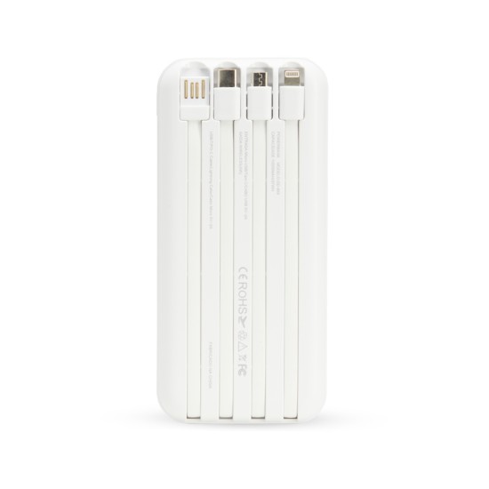 Power Bank 10.000mAh Indução/Cabo Personalizado 06052
