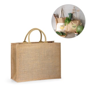 Sacola 100% Juta 43x34x17,5cm Shanti Promocional 92827