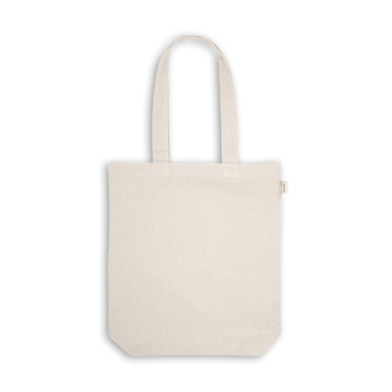 Sacola Algodão e Poliéster Reciclado 38x42x10cm Praga Personalizada 92371