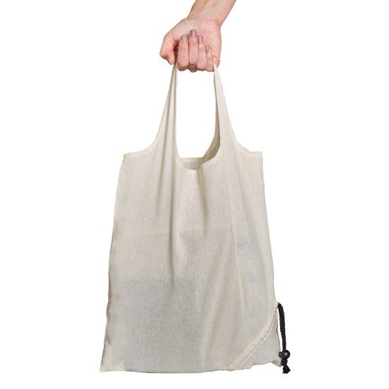 Sacola Dobrável 100% Algodão 37x40cm Orleans Promocional 92922