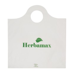 Sacola Plástica Alça Mini Tiracolo Personalizada 32x35cm x 0,11
