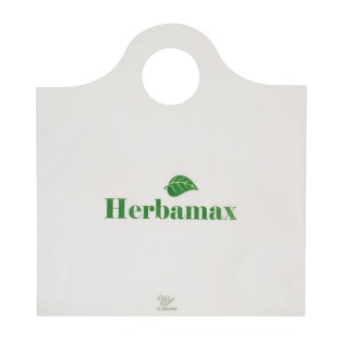 Sacola Plástica Alça Mini Tiracolo Personalizada 32x35cm x 0,11