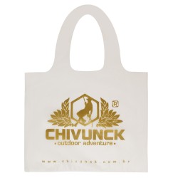 Sacola Plástica Alça Vazada de Ombro Personalizada 50x70cm x 0,19 