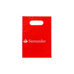 Sacola Plástica Alça Vazada Personalizada 17x24cm x 0,10 