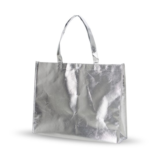 Sacola TNT Metalizada 35x45,5x11,5cm Personalizada 18537P