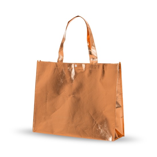 Sacola TNT Metalizada 35x45,5x11,5cm Personalizada 18537P
