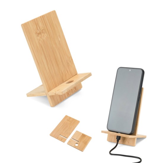 Suporte Desmontável para Celular em Bambu Galen Personalizado 93639