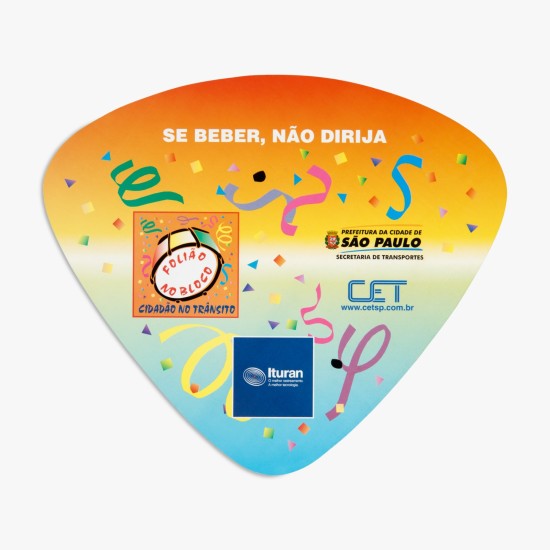 Leque de Papel tipo Ventarola Personalizada