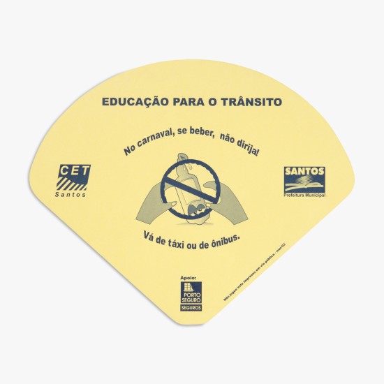 Leque de Papel tipo Ventarola Personalizada